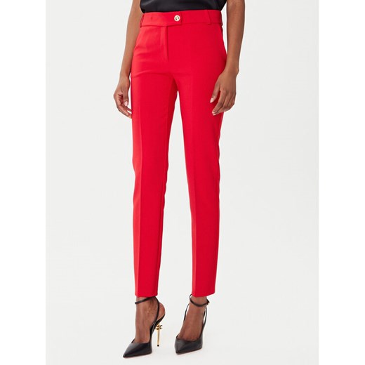 Rinascimento Chinosy CFC0126225003 Czerwony Slim Fit ze sklepu MODIVO w kategorii Spodnie damskie - zdjęcie 185793044