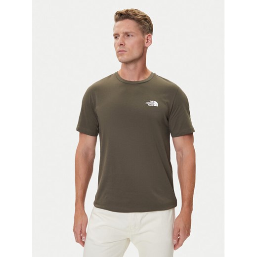 The North Face T-Shirt Simple Dome NF0A87NG Brązowy Regular Fit ze sklepu MODIVO w kategorii T-shirty męskie - zdjęcie 185793072