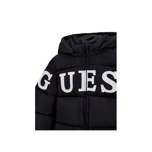 Guess Kids Kurtka zimowa J5BL16 WB240 Czarny Regular Fit 10Y MODIVO