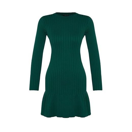 trendyol Sukienka dzianinowa w kolorze zielonym Trendyol S wyprzedaż Limango Polska