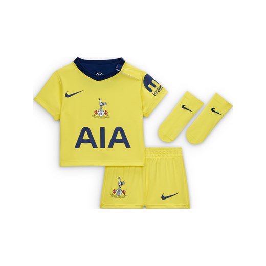 Trzyczęściowy strój piłkarski dla niemowląt i maluchów Nike Total 90 Tottenham Hotspur 2025/2026 (wersja trzecia) – replika - Żółty ze sklepu Nike poland w kategorii Odzież dla niemowląt - zdjęcie 185795701