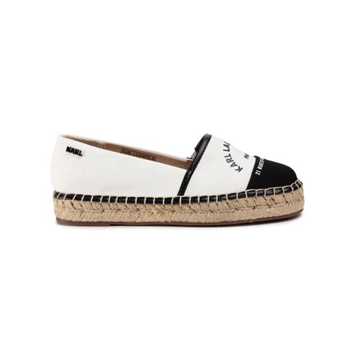 Espadryle KARL LAGERFELD KL80108 Biały ze sklepu eobuwie.pl w kategorii Espadryle damskie - zdjęcie 185796240