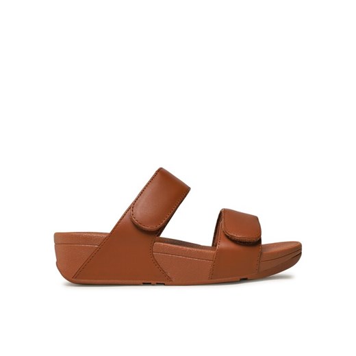 Klapki FitFlop LULU FV6-592 Brązowy ze sklepu eobuwie.pl w kategorii Klapki damskie - zdjęcie 185796304