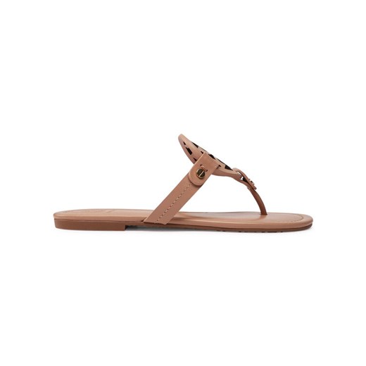 Japonki Tory Burch Miller 21168647 Beżowy ze sklepu eobuwie.pl w kategorii Klapki damskie - zdjęcie 185796344