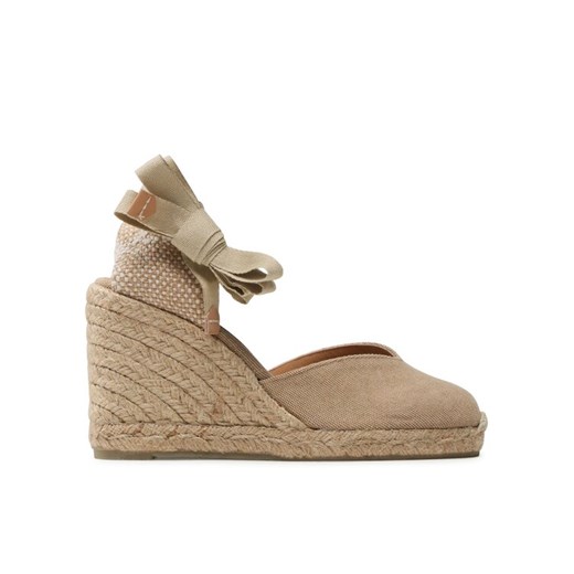 Espadryle Castañer Chiara/8/002 021669-2017 Beżowy ze sklepu eobuwie.pl w kategorii Espadryle damskie - zdjęcie 185796364