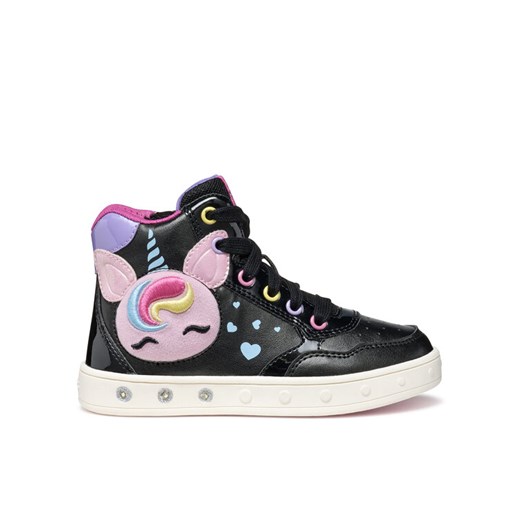 Sneakersy Geox J Skylin J568WD 0NFKN C9240 S Czarny ze sklepu eobuwie.pl w kategorii Buty sportowe dziecięce - zdjęcie 185796410