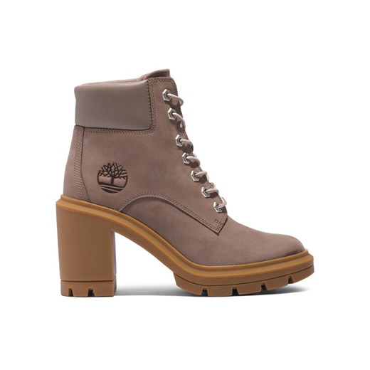 Botki Timberland Allington Heights 6In TB0A5Y6Z9291 Beżowy ze sklepu eobuwie.pl w kategorii Botki - zdjęcie 185796413