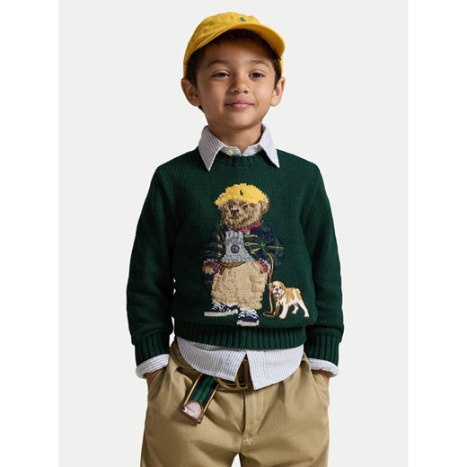 Polo Ralph Lauren Sweter 322978393001 Zielony Regular Fit ze sklepu MODIVO w kategorii Swetry chłopięce - zdjęcie 185797150