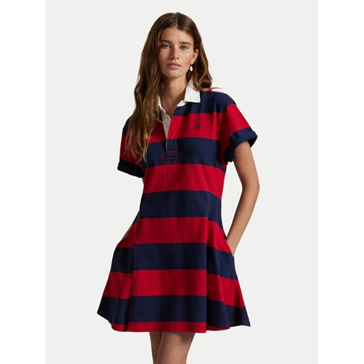 Polo Ralph Lauren Sukienka codzienna 211971761001 Czerwony Regular Fit ze sklepu MODIVO w kategorii Sukienki - zdjęcie 185797153