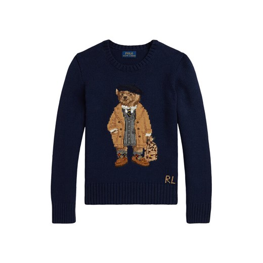 Polo Ralph Lauren Sweter 313978870001 Granatowy Regular Fit ze sklepu MODIVO w kategorii Swetry dziewczęce - zdjęcie 185797160