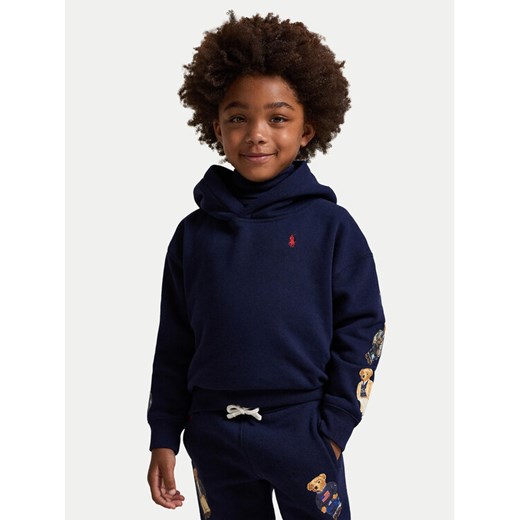 Polo Ralph Lauren Bluza 312979043001 Granatowy Regular Fit ze sklepu MODIVO w kategorii Bluzy dziewczęce - zdjęcie 185797222