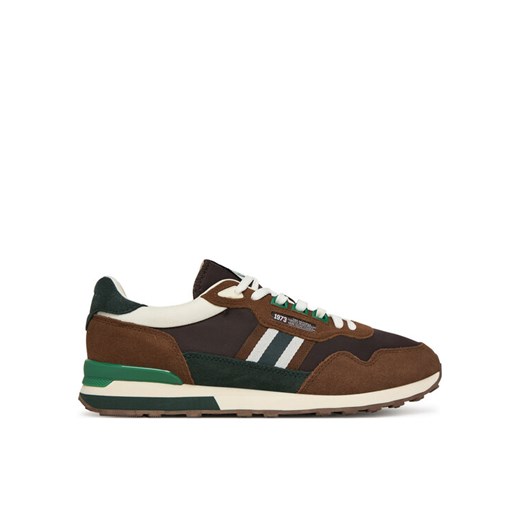 Pepe Jeans Sneakersy Kingston College M PMS400010 Brązowy ze sklepu MODIVO w kategorii Buty sportowe męskie - zdjęcie 185797322