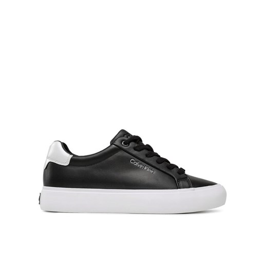 Calvin Klein Sneakersy Vulc Lace Up HW0HW01681 Czarny ze sklepu MODIVO w kategorii Trampki damskie - zdjęcie 185797331