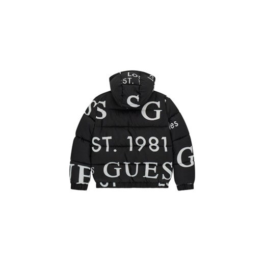 Guess Kids Kurtka zimowa H5BJ00 WCFM0 Czarny Regular Fit 12Y MODIVO