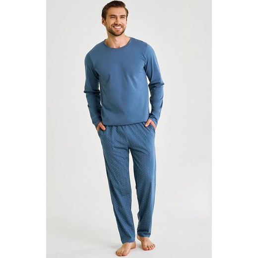 Bawełniana piżama męska jeans Lorenzo 3474, Kolor jeans-wzór, Rozmiar XXL, Taro ze sklepu Primodo w kategorii Piżamy męskie - zdjęcie 185798474