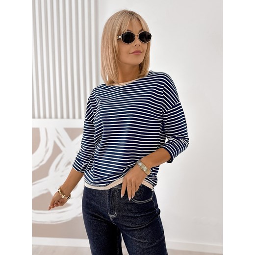 bluzka fanny granatowa one size ze sklepu UBRA w kategorii Bluzki damskie - zdjęcie 185798631
