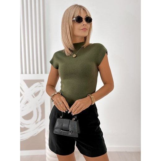 sweter darcy khaki one size ze sklepu UBRA w kategorii Swetry damskie - zdjęcie 185798710
