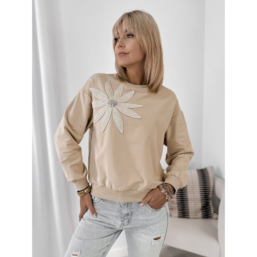 bluza dorothe beżowa l/xl ze sklepu UBRA w kategorii Bluzy damskie - zdjęcie 185798764