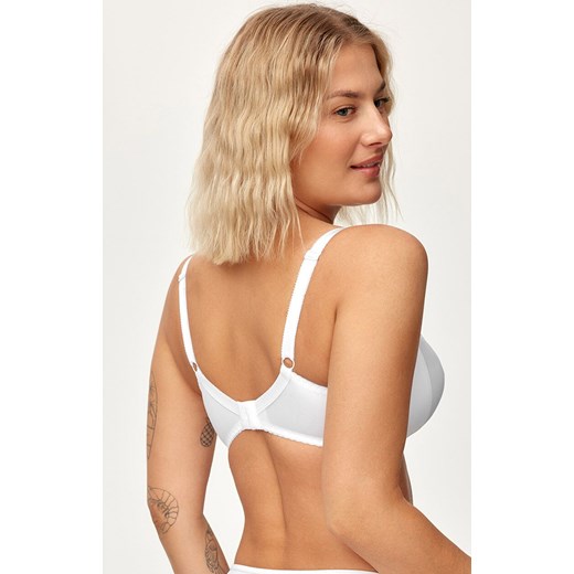 Azal biustonosz miękki soft koronkowy biały Karen, Kolor biały, Rozmiar 70E, AZAL ze sklepu Intymna w kategorii Biustonosze - zdjęcie 185798971