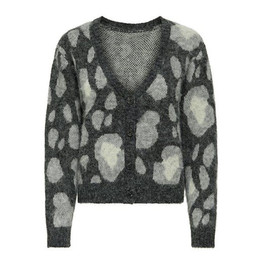 ONLY Kardigan Edelie 15353090 Szary Regular Fit ze sklepu MODIVO w kategorii Swetry damskie - zdjęcie 185800850
