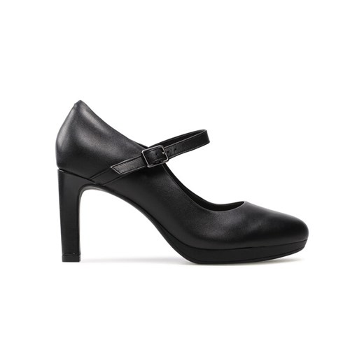 Clarks Półbuty Ambyr Shine 261577844 Czarny ze sklepu MODIVO w kategorii Czółenka - zdjęcie 185800901