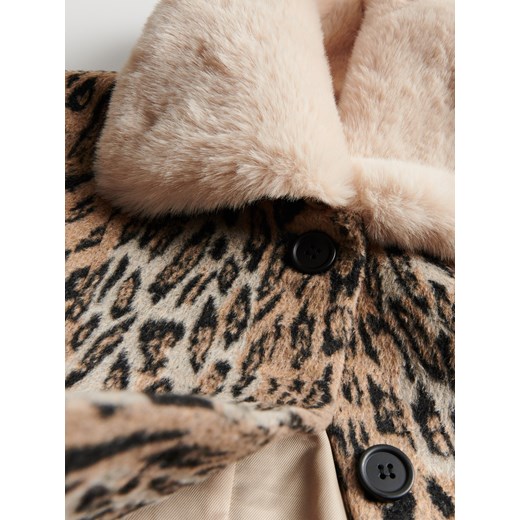 Reserved - Kurtka w żakardowy wzór panterki - wielobarwny Reserved M Reserved