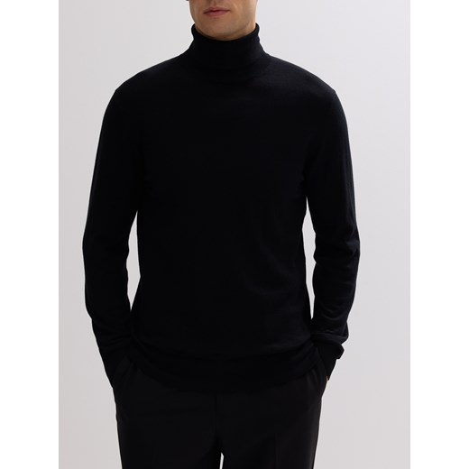 Reserved - Sweter z domieszką kaszmiru - czarny ze sklepu Reserved w kategorii Swetry męskie - zdjęcie 185802142