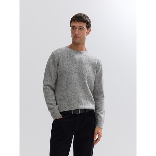 Reserved - Sweter z wełną - jasnoszary ze sklepu Reserved w kategorii Swetry męskie - zdjęcie 185802211