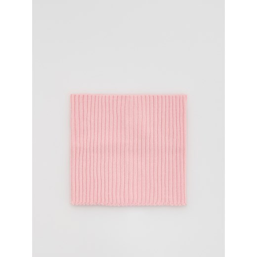 Reserved - Gładki komin z wiskozą - pastelowy róż ze sklepu Reserved w kategorii Szaliki dziecięce - zdjęcie 185802491