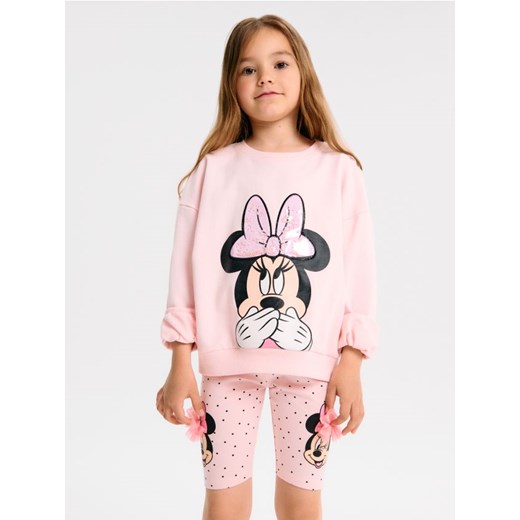 Sinsay - Krótkie legginsy z ozdobnym tiulem Minnie Mouse - różowy - id: 367DU-03X - marki Sinsay - 185804082 Sinsay - Krótkie legginsy z ozdobnym tiulem Minnie Mouse - różowy ze sklepu Sinsay w kategorii Spodenki dziewczęce - zdjęcie 185804082