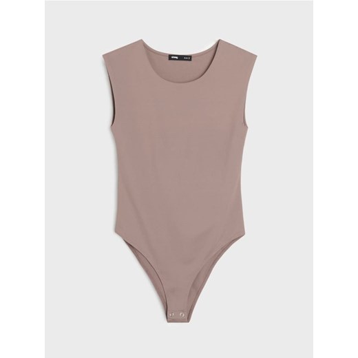 Sinsay - Body bez rękawów - brązowy Sinsay XS Sinsay