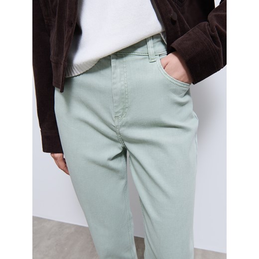 Mohito - Jeansy mom slim - zielony Mohito 34 Mohito