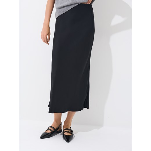 Mohito - Satynowa spódnica midi - czarny Mohito 38 Mohito