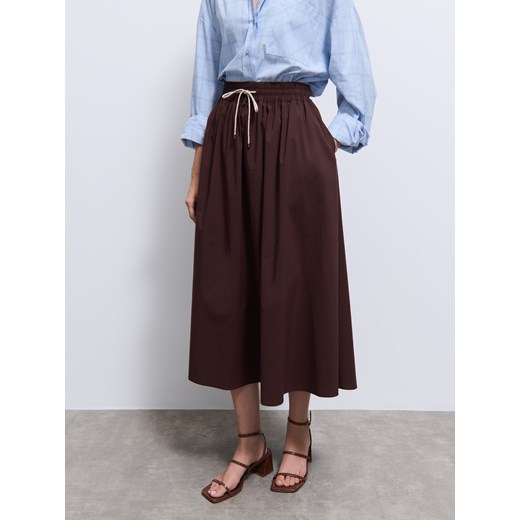 Mohito - Spódnica midi - ciemno brązowy Mohito 42 Mohito
