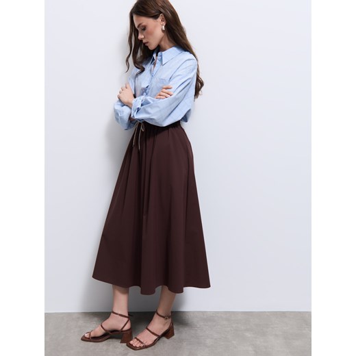 Mohito - Spódnica midi - ciemno brązowy Mohito 34 Mohito