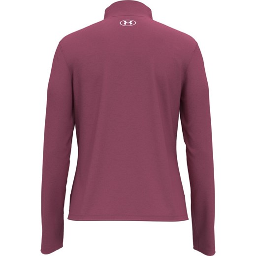 Damska bluza treningowa Under Armour UA Tech WM Tape Half Zip - różowa ze sklepu Sportstylestory.com w kategorii Bluzy damskie - zdjęcie 185805922