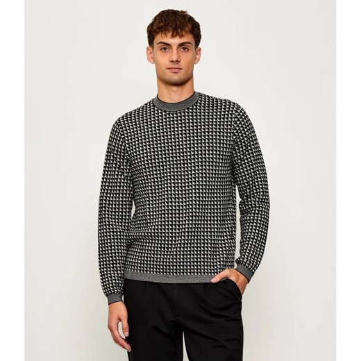 Emporio Armani Wełniany sweter | Regular Fit ze sklepu Gomez Fashion Store w kategorii Swetry męskie - zdjęcie 185806240