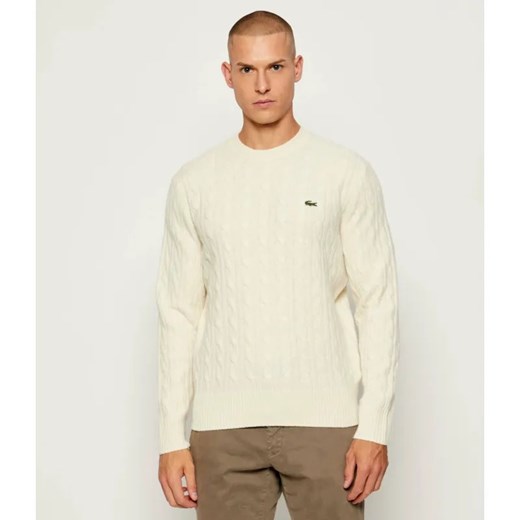Lacoste Wełniany sweter | Classic fit ze sklepu Gomez Fashion Store w kategorii Swetry męskie - zdjęcie 185806303