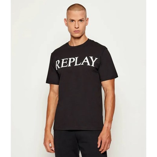 Replay T-shirt | Regular Fit ze sklepu Gomez Fashion Store w kategorii T-shirty męskie - zdjęcie 185806314