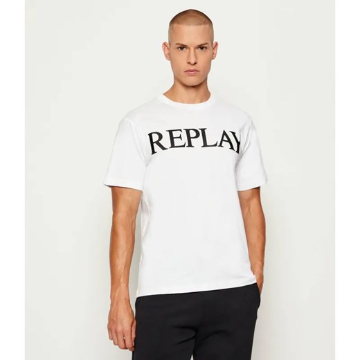 Replay T-shirt | Regular Fit ze sklepu Gomez Fashion Store w kategorii T-shirty męskie - zdjęcie 185806352