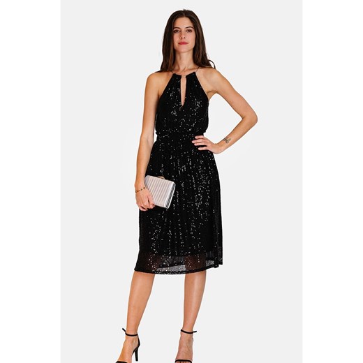 ASSUILI Sukienka cekinowa w kolorze czarnym 38 Limango Polska okazyjna cena