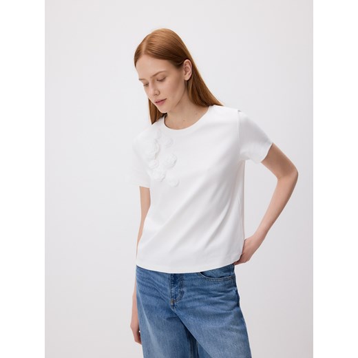 Reserved - T-shirt oversize z aplikacjami - wielobarwny ze sklepu Reserved w kategorii Bluzki damskie - zdjęcie 185808961