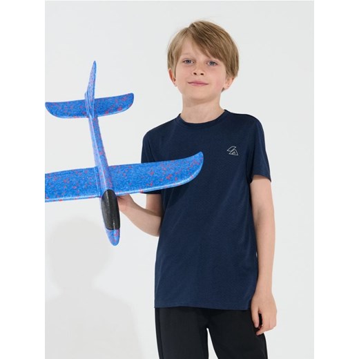 Sinsay - Koszulka Active - granatowy - id: 396FC-59X - marki Sinsay - 185811674 Sinsay - Koszulka Active - granatowy ze sklepu Sinsay w kategorii T-shirty chłopięce - zdjęcie 185811674