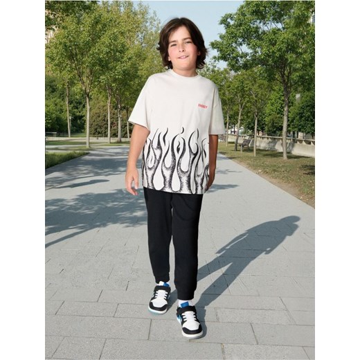 Sinsay - Koszulka z nadrukiem - szary ze sklepu Sinsay w kategorii T-shirty chłopięce - zdjęcie 185811783