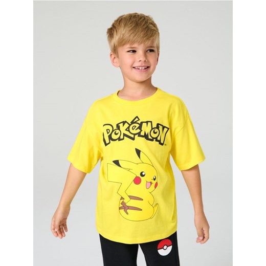 Sinsay - Koszulka z nadrukiem Pokemon - żółty ze sklepu Sinsay w kategorii T-shirty chłopięce - zdjęcie 185811810