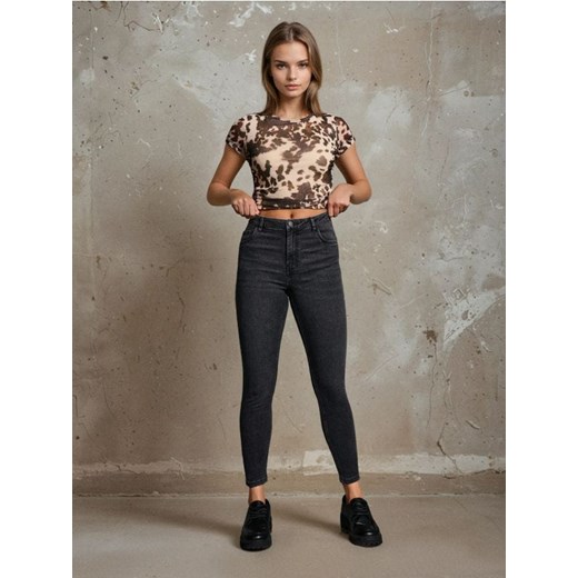 Sinsay - Jeansy skinny fit - szary ze sklepu Sinsay w kategorii Jeansy damskie - zdjęcie 185811883