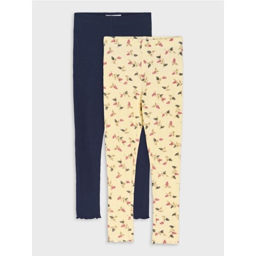 Sinsay - Prążkowane legginsy 2 pack - wielobarwny ze sklepu Sinsay w kategorii Spodnie dziewczęce - zdjęcie 185811904