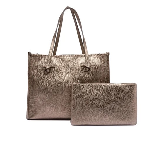 GIANNI CHIARINI Skórzana shopperka + saszetka Marcella ze sklepu Gomez Fashion Store w kategorii Torby Shopper bag - zdjęcie 185812362
