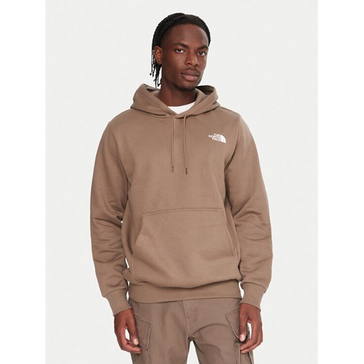 The North Face Bluza Simple Dome NF0A89FC Brązowy Regular Fit ze sklepu MODIVO w kategorii Bluzy męskie - zdjęcie 185813461