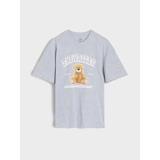 Sinsay - Koszulka z nadrukiem - szary Sinsay 152 (11-12 l) Sinsay